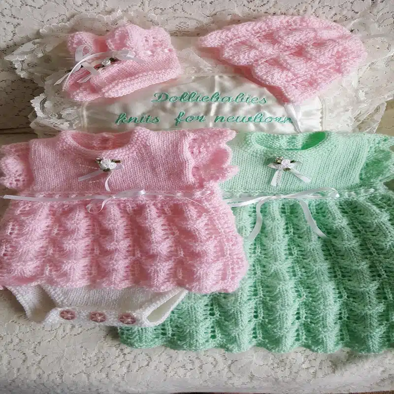 Knitting Pattern 063 - Girls Angel Top Set