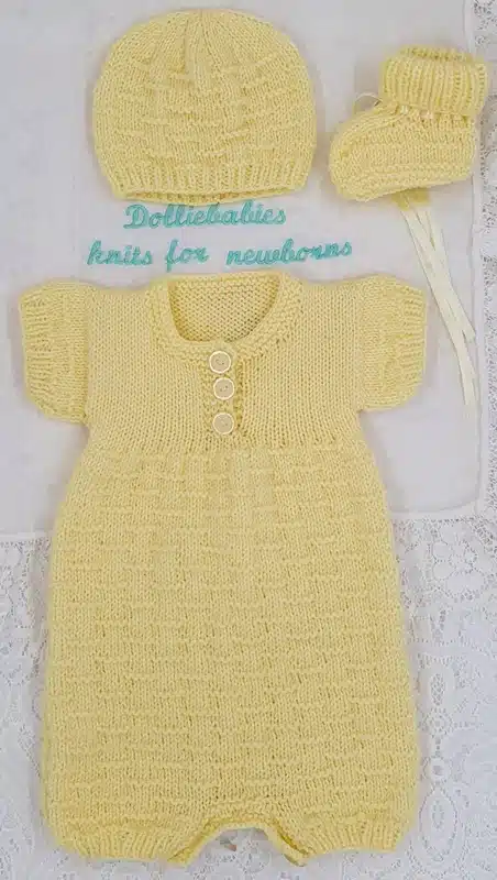 Simple Baby Romper Knitting Pattern 104