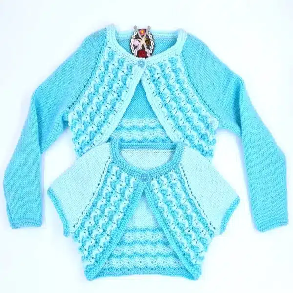 Top Down Child Bolero Knitting Pattern 117