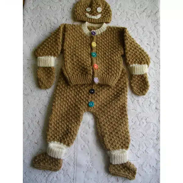 Gingerbread Man Knitting Pattern 019 - Image 2