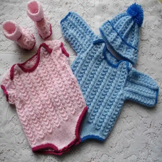 Reborn dolls envelope neck bodysuit knitting pattern