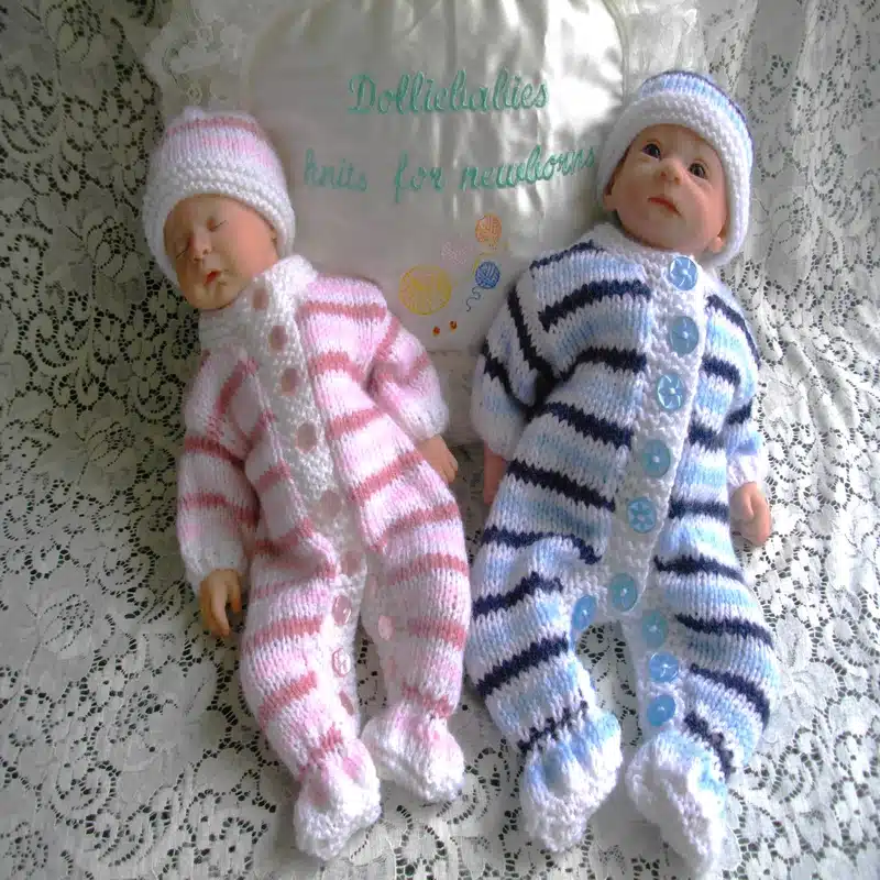 Knitting Pattern 028 - Unisex All-In-One Onesie