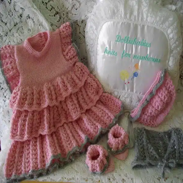 Baby rah-rah dress knitting pattern